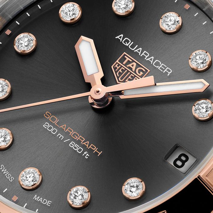 TAG Heuer Aquaracer Professional 200 Solargraph 34mm Ladies Watch Black WBP1324.BB0005 - Image 3