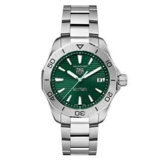 TAG Heuer Aquaracer Professional 200 Solargraph 40mm Mens Watch Green WBP1115.BA0000