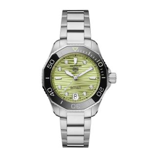 TAG Heuer Aquaracer Professional 300 36mm Ladies Watch Green WBP231L.BA0618