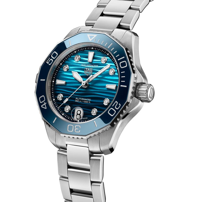 TAG Heuer Aquaracer Professional 300 Date 36mm Ladies Watch Blue WBP231N.BA0618 - Image 2