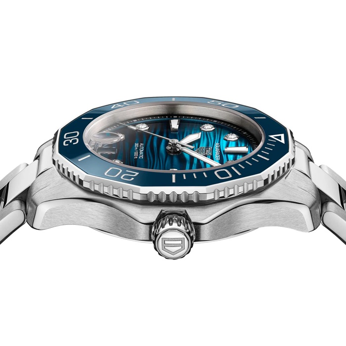 TAG Heuer Aquaracer Professional 300 Date 36mm Ladies Watch Blue WBP231N.BA0618 - Image 3