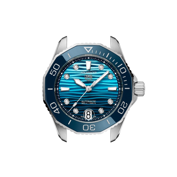 TAG Heuer Aquaracer Professional 300 Date 36mm Ladies Watch Blue WBP231N.BA0618 - Image 4