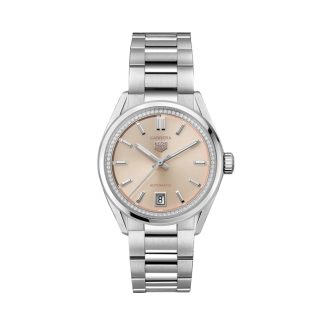 TAG Heuer Carrera 36mm Ladies Watch Diamonds Pink WBN231A.BA0001