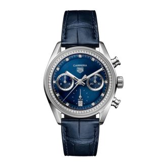 TAG Heuer Carrera 39mm Ladies Watch Precious Blue CBS2214.FC6567