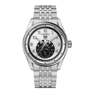 TAG Heuer Carrera Astronomer 39mm Mens Watch Silver WBX2110.BA0044