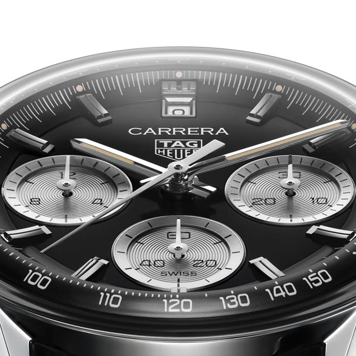 TAG Heuer Carrera Chronograph 39mm Mens Watch Black CBS2210.FC6534 - Image 4