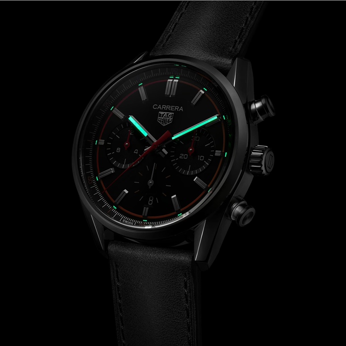 TAG Heuer Carrera Chronograph 42mm Mens Watch Black CBN201C.FC6542 - Image 5