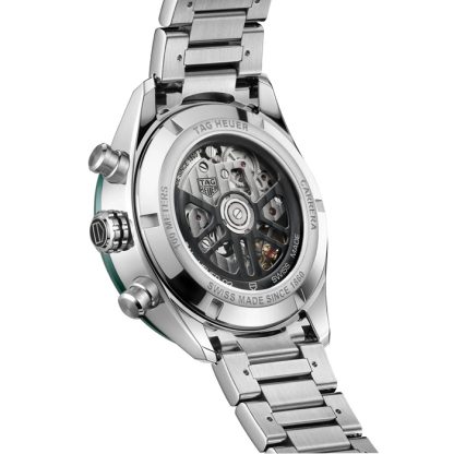 TAG Heuer Carrera Chronograph 44mm Mens Watch Green Stainless Steel CBN2A1N.BA0643 - Image 5