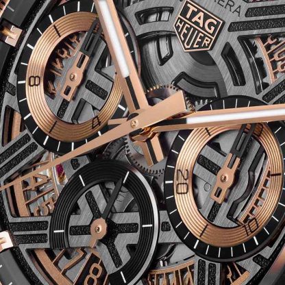 TAG Heuer Carrera Chronograph Extreme Sport 44mm Mens Watch Gold CBU2050.FT6273 - Image 3