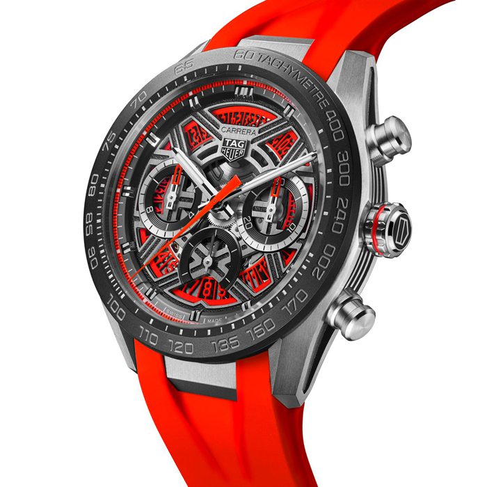 TAG Heuer Carrera Chronograph Extreme Sport 44mm Mens Watch Red CBU2082.FT6275 - Image 2