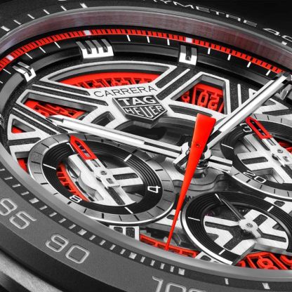 TAG Heuer Carrera Chronograph Extreme Sport 44mm Mens Watch Red CBU2082.FT6275 - Image 3