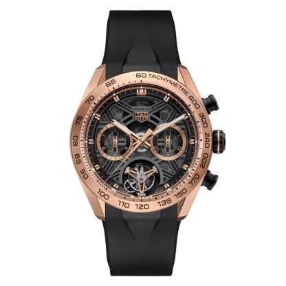 TAG Heuer Carrera Chronograph Tourbillon Extreme Sport 44mm Mens Watch 18k Gold & Titanium CBU5050.FT6273
