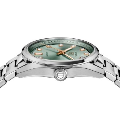 TAG Heuer Carrera Date 36mm Ladies Watch Green Diamond Dot WBN2317.BA0001 - Image 4