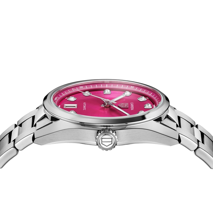 TAG Heuer Carrera Date 36mm Ladies Watch Pink Diamond Dot WBN2318.BA0001 - Image 4