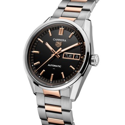 TAG Heuer Carrera Day-Date 41mm Mens Watch Black Rose Gold WDA2111.BD0001 - Image 2
