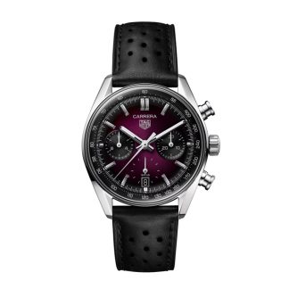 TAG Heuer Carrera Glassbox 39mm Mens Watch Purple CBS2219.FC6607
