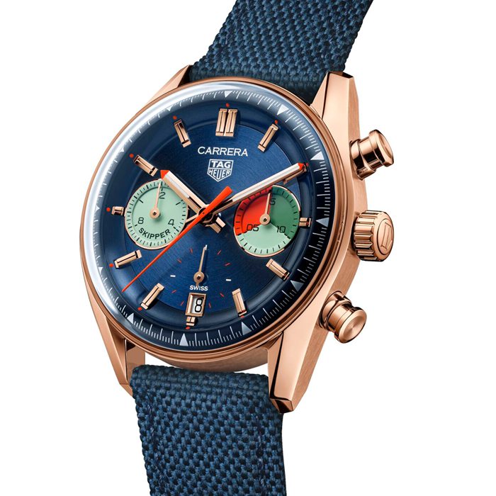 TAG Heuer Carrera Skipper Chronograph 39mm Mens Watch Blue CBS2241.FN8023 - Image 2