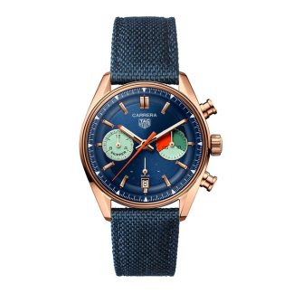 TAG Heuer Carrera Skipper Chronograph 39mm Mens Watch Blue CBS2241.FN8023