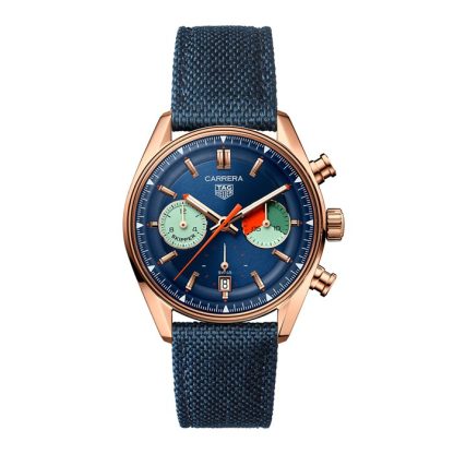 TAG Heuer Carrera Skipper Chronograph 39mm Mens Watch Blue CBS2241.FN8023