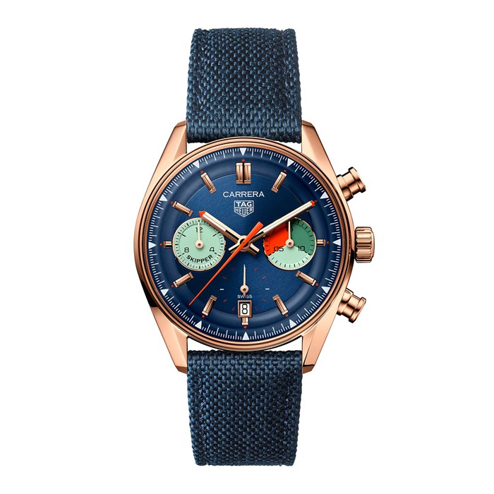 TAG Heuer Carrera Skipper Chronograph 39mm Mens Watch Blue CBS2241.FN8023