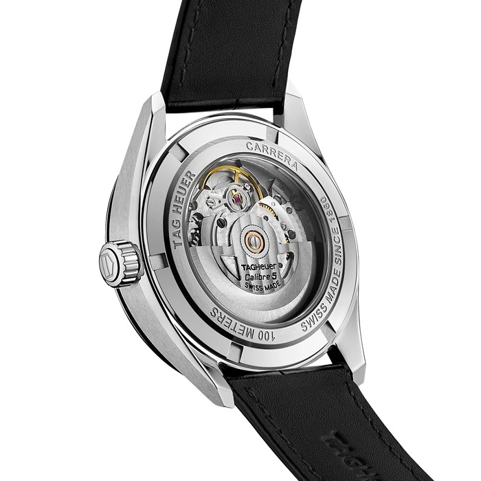 TAG Heuer Carrera Three Hand Automatic Mens 39mm Watch WBN2111.FC6505 - Image 5