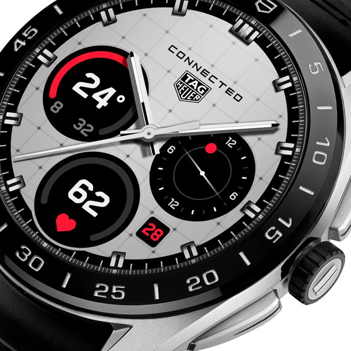 TAG Heuer Connected Calibre E5 45mm Mens Watch Black Rubber Strap SBT8A10.BT6292 - Image 2
