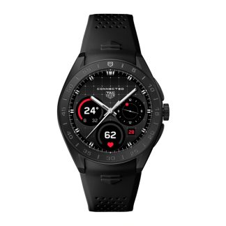 TAG Heuer Connected Calibre E5 45mm Mens Watch Titanium Black Rubber Strap SBT8A80.BT6293
