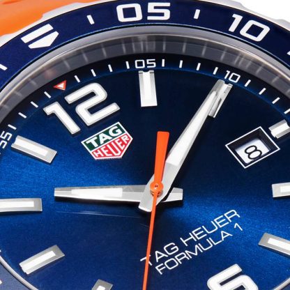 TAG Heuer Formula 1 43mm Mens Watch Orange Rubber Strap WAZ1010.FT8028 - Image 3