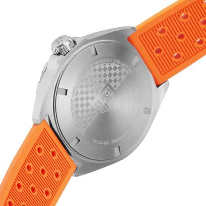 TAG Heuer Formula 1 43mm Mens Watch Orange Rubber Strap WAZ1010.FT8028 - Image 4