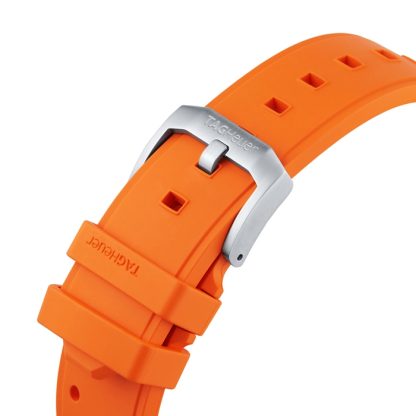 TAG Heuer Formula 1 43mm Mens Watch Orange Rubber Strap WAZ1010.FT8028 - Image 5