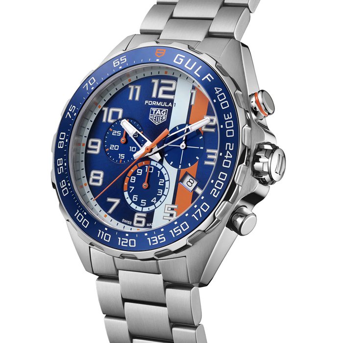 TAG Heuer Formula 1 Chronograph X Gulf 43mm Mens Watch CAZ101AT.BA0842 - Image 2