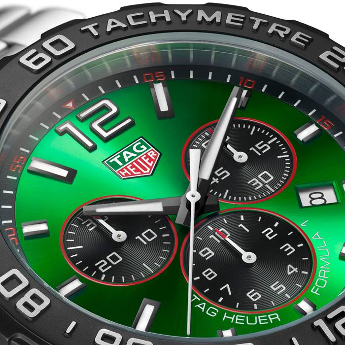 TAG Heuer Formula 1 Quartz Chronograph 200M 43mm Mens Watch Green CAZ101AP.BA0842 - Image 3