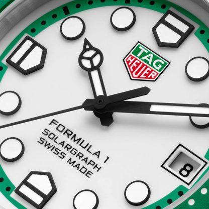 TAG Heuer Formula 1 Solargraph Limited Edition 38mm Mens Watch Green WBY1113.BA0042 - Image 3