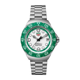 TAG Heuer Formula 1 Solargraph Limited Edition 38mm Mens Watch Green WBY1113.BA0042