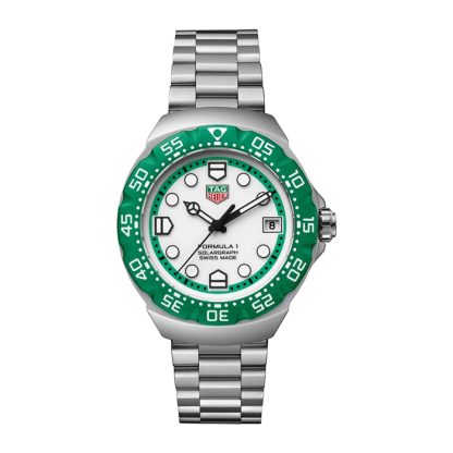 TAG Heuer Formula 1 Solargraph Limited Edition 38mm Mens Watch Green WBY1113.BA0042