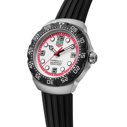 TAG Heuer Formula 1 Solargraph Limited Edition 38mm Mens Watch White WBY111A.FT8106 - Image 2