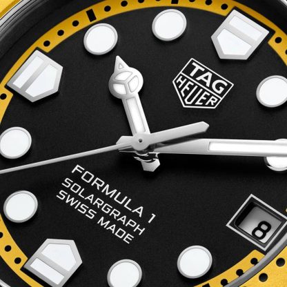 TAG Heuer Formula 1 Solargraph Limited Edition 38mm Mens Watch Yellow WBY1117.FT8087 - Image 3