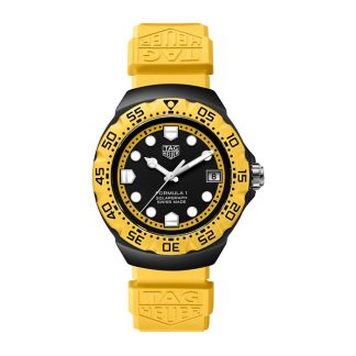 TAG Heuer Formula 1 Solargraph Limited Edition 38mm Mens Watch Yellow WBY1117.FT8087