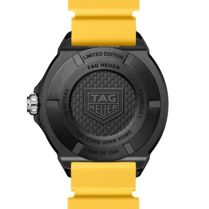 TAG Heuer Formula 1 Solargraph Limited Edition 38mm Mens Watch Yellow WBY1117.FT8087 - Image 5