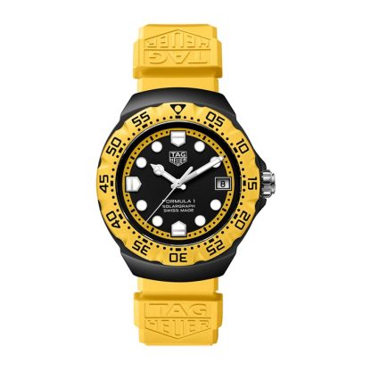 TAG Heuer Formula 1 Solargraph Limited Edition 38mm Mens Watch Yellow WBY1117.FT8087