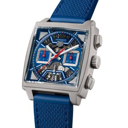 TAG Heuer Monaco Chronograph 39mm Mens Watch Titanium Blue CBL2182.FT6235 - Image 2