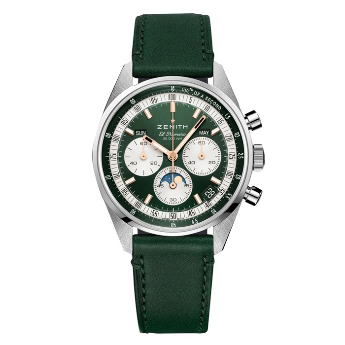 Zenith Chronomaster Original 38mm Boutique Edition Mens Watch Green 03.3400.3610/40.C912