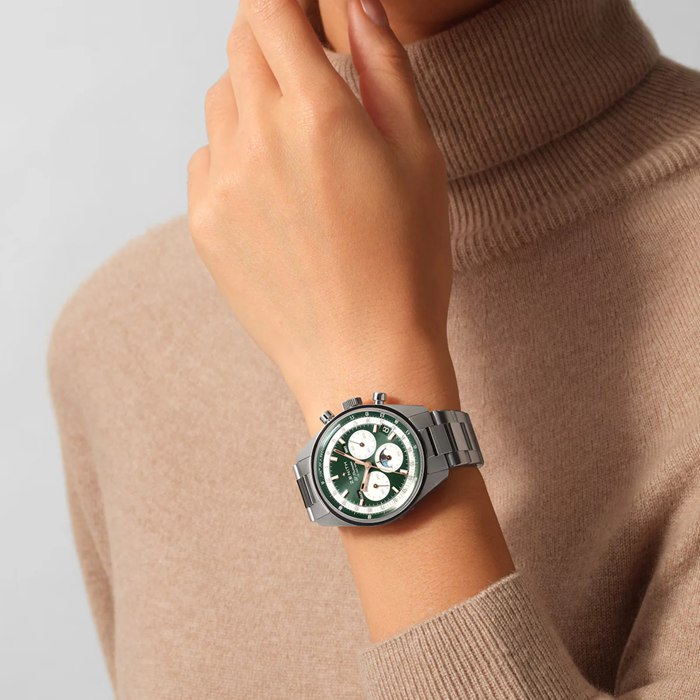 Zenith Chronomaster Original Steel 38mm Boutique Edition Mens Watch Green 03.3400.3610/40.M3200 - Image 3