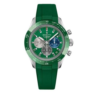 Zenith Chronomaster Sport 41mm Mens Watch Green Rubber 03.3119.3600/56.R952