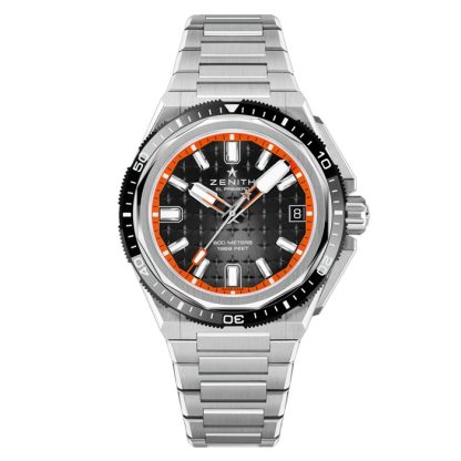 Zenith Defy Extreme Diver 42.5mm Mens Watch Black Interchangeable Strap 95.9600.3620/21.I300