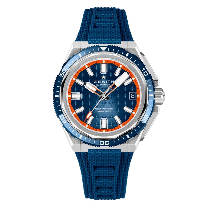 Zenith Defy Extreme Diver 42.5mm Mens Watch Blue Interchangeable Strap 95.9601.3620/51.I301 - Image 2