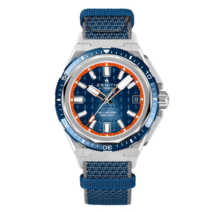 Zenith Defy Extreme Diver 42.5mm Mens Watch Blue Interchangeable Strap 95.9601.3620/51.I301 - Image 3