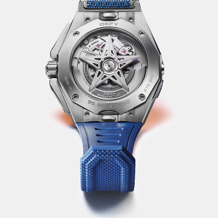 Zenith Defy Extreme Diver 42.5mm Mens Watch Blue Interchangeable Strap 95.9601.3620/51.I301 - Image 5