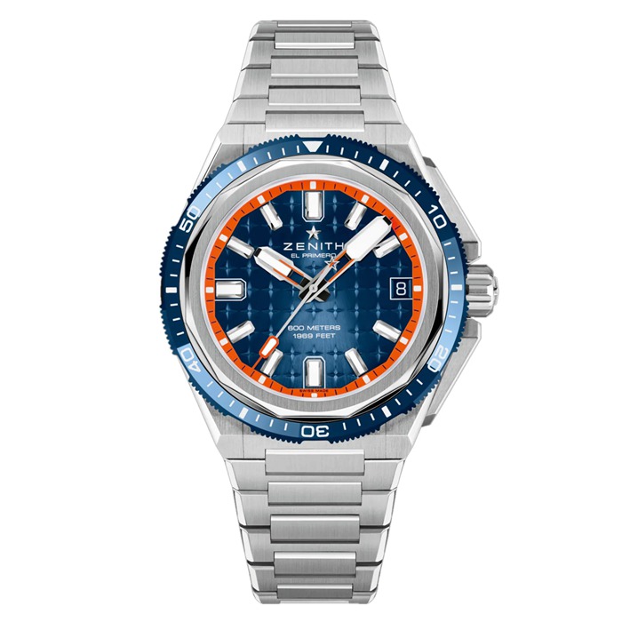 Zenith Defy Extreme Diver 42.5mm Mens Watch Blue Interchangeable Strap 95.9601.3620/51.I301
