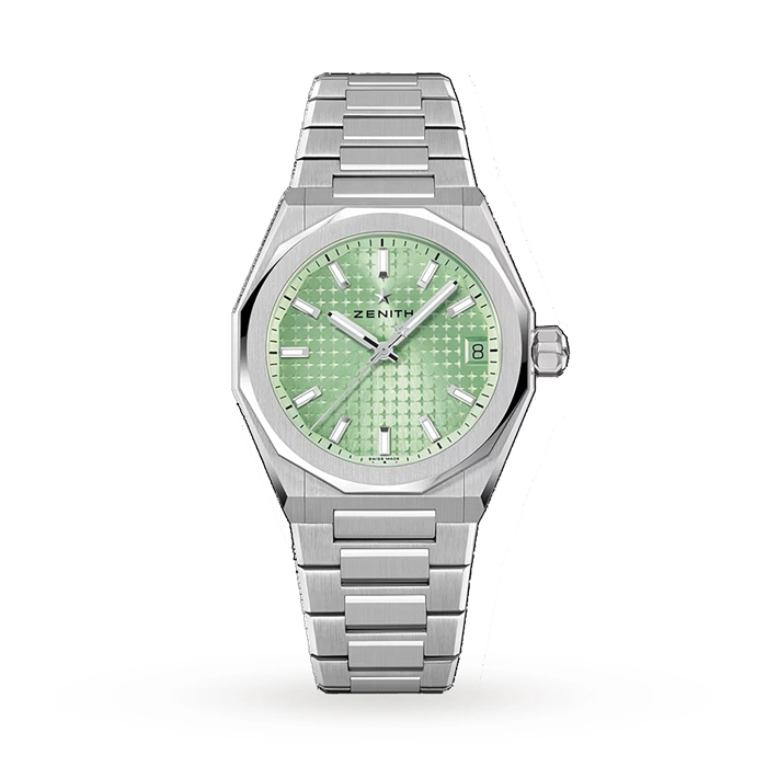 Zenith Defy Skyline 36mm Steel Automatic Watch Green 03.9400.670/61.I001